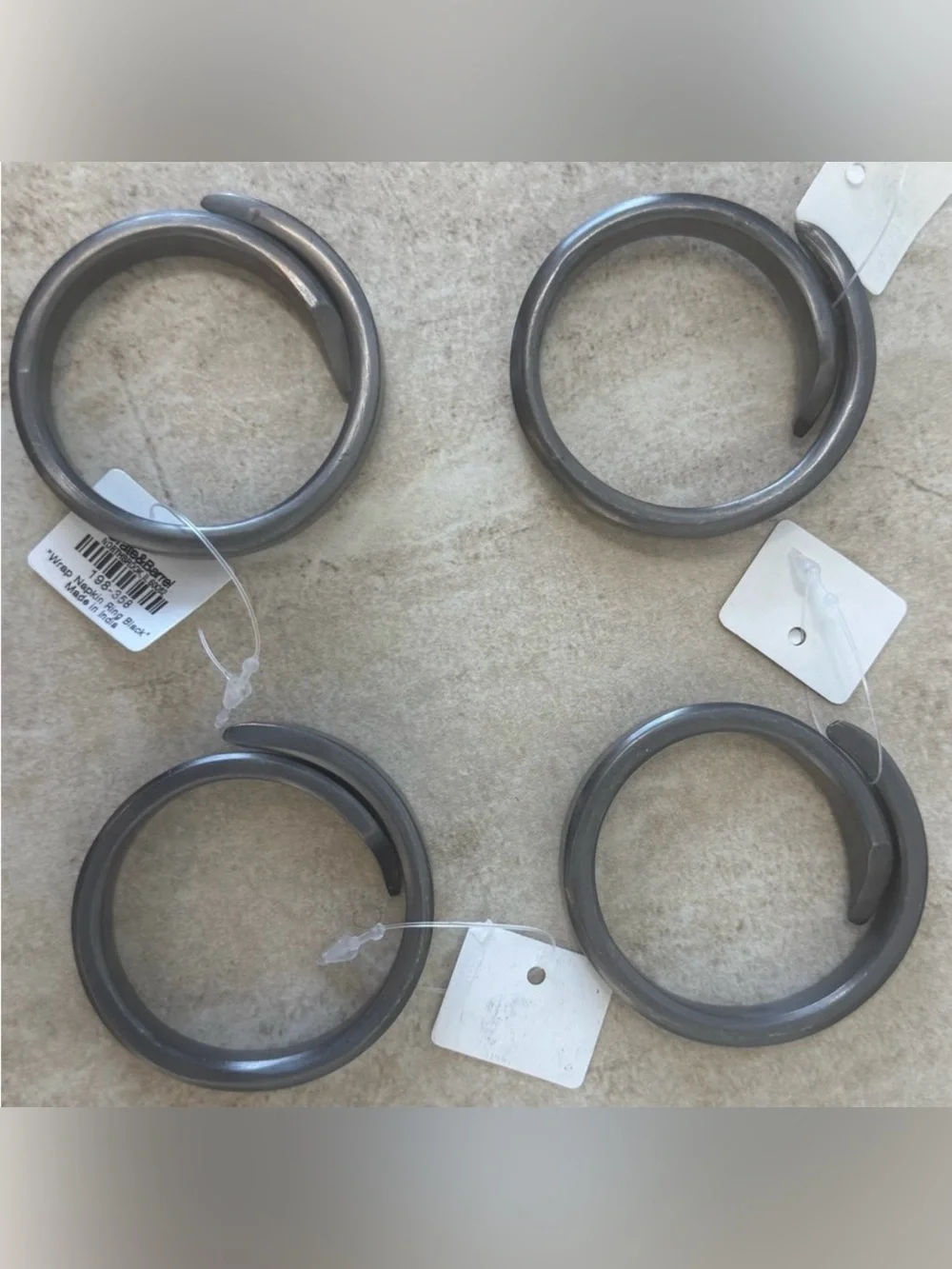 Crate and Barrel Wrap napkin rings